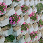Muro con fiori materiali per l'edilizia Galperti edilizia